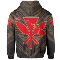 Hawaiian Kanaka Map Football Jersey Hoodie Grey Roger Style - Polynesian Pride