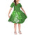 Hammerhead shark Short Sleeves Dress KID Polynesian Black Style LT6 KID Green - Polynesian Pride