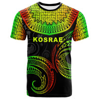 Kosrae Custom T ShirtS Unique Serrated Texture Reggae Color Unisex Reggae - Polynesian Pride