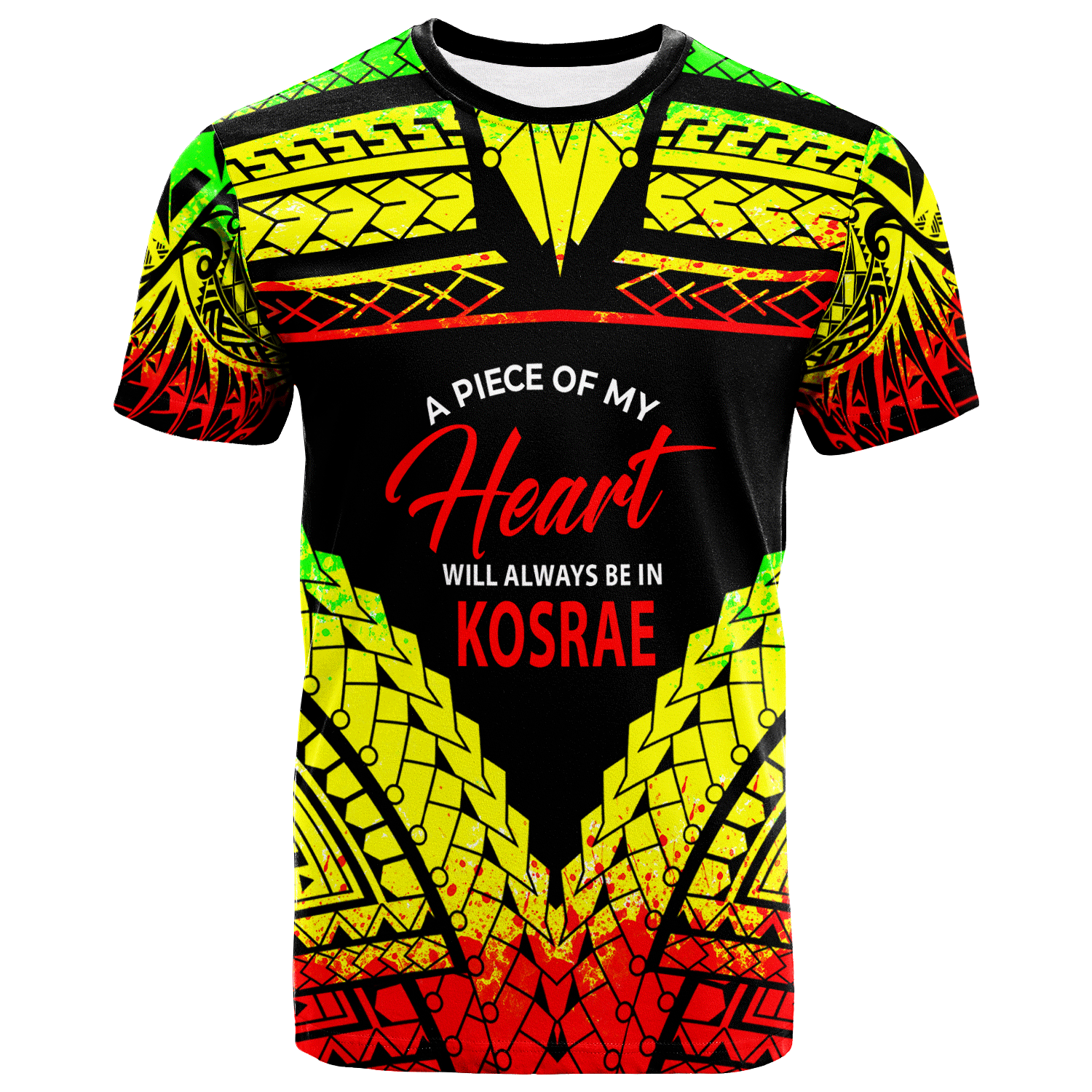 Kosrae T Shirt A Piece Of My Heart Unisex Art - Polynesian Pride