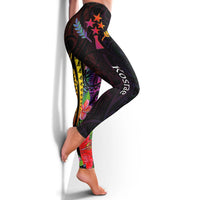 Kosrae State Leggings - Tropical Hippie Style - Polynesian Pride