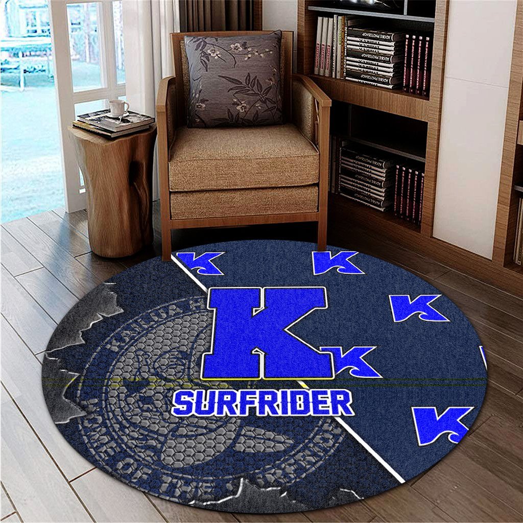 Hawaii - Kailua High Round Carpet - AH Round Carpet Blue - Polynesian Pride