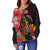 Hawaii Kanaka Maoli Women's Off Shoulder Sweater - Tropical Hippie Style - Polynesian Pride