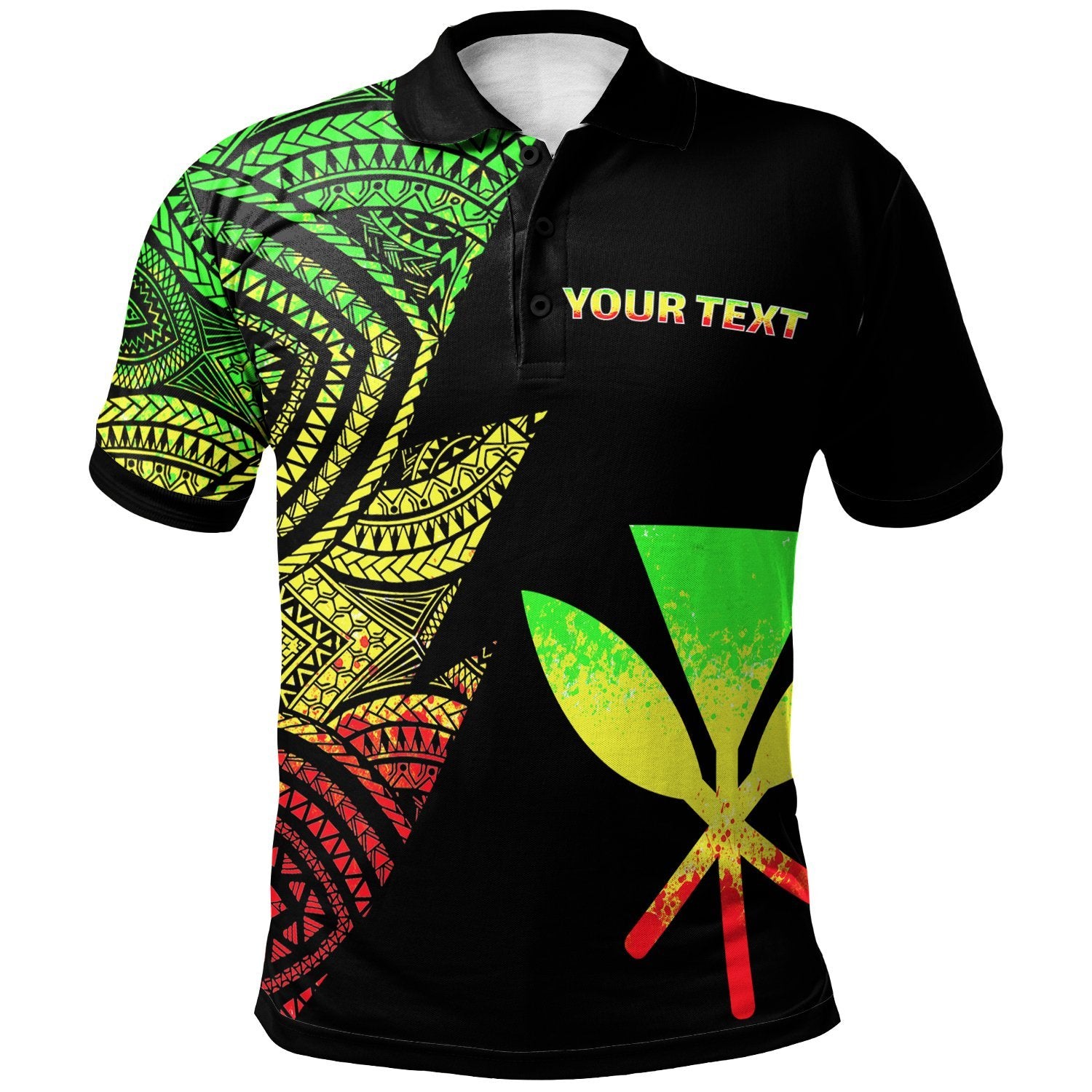 Hawaii Kanaka Maoli Custom Polo Shirt Flash Style Reggae Unisex Reggae - Polynesian Pride