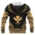 Kanaka Maoli Polynesian Chief Custom Hoodie Gold Version Unisex Gold - Polynesian Pride