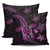 Kanaka Map Hibiscus Plumeria Turtle Art Pink Polynesian Pillow Covers One Size Zippered Pillow Cases 18"x 18" (Twin Sides) (Set of 2) Pink - Polynesian Pride
