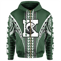 Hawaii Hoodie Kapaa High Zip Hoodie - Polynesian Pride