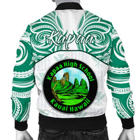 hawaiiMen's Bomber Jacket - Kanaka Kapaa High School Men's Bomber Jacket Demodern Style AH - Polynesian Pride