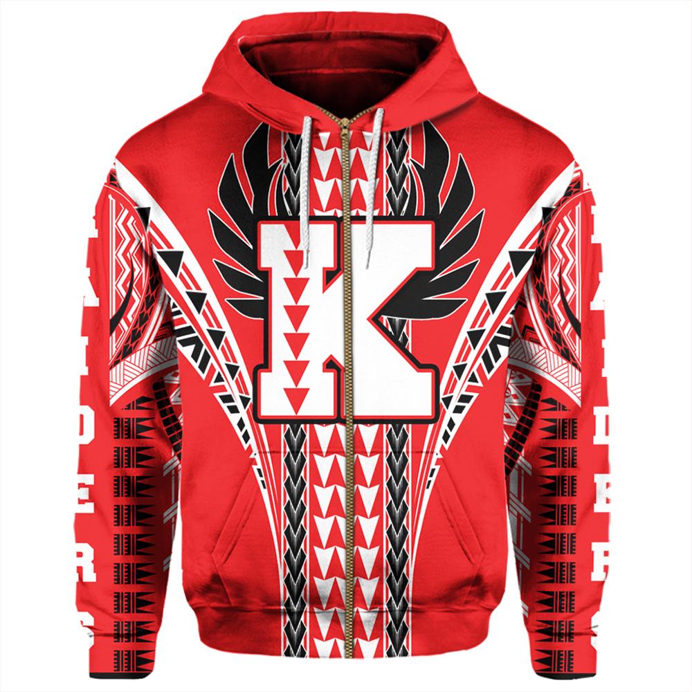 Hawaii Hoodie Kauai High Zip Hoodie - Polynesian Pride