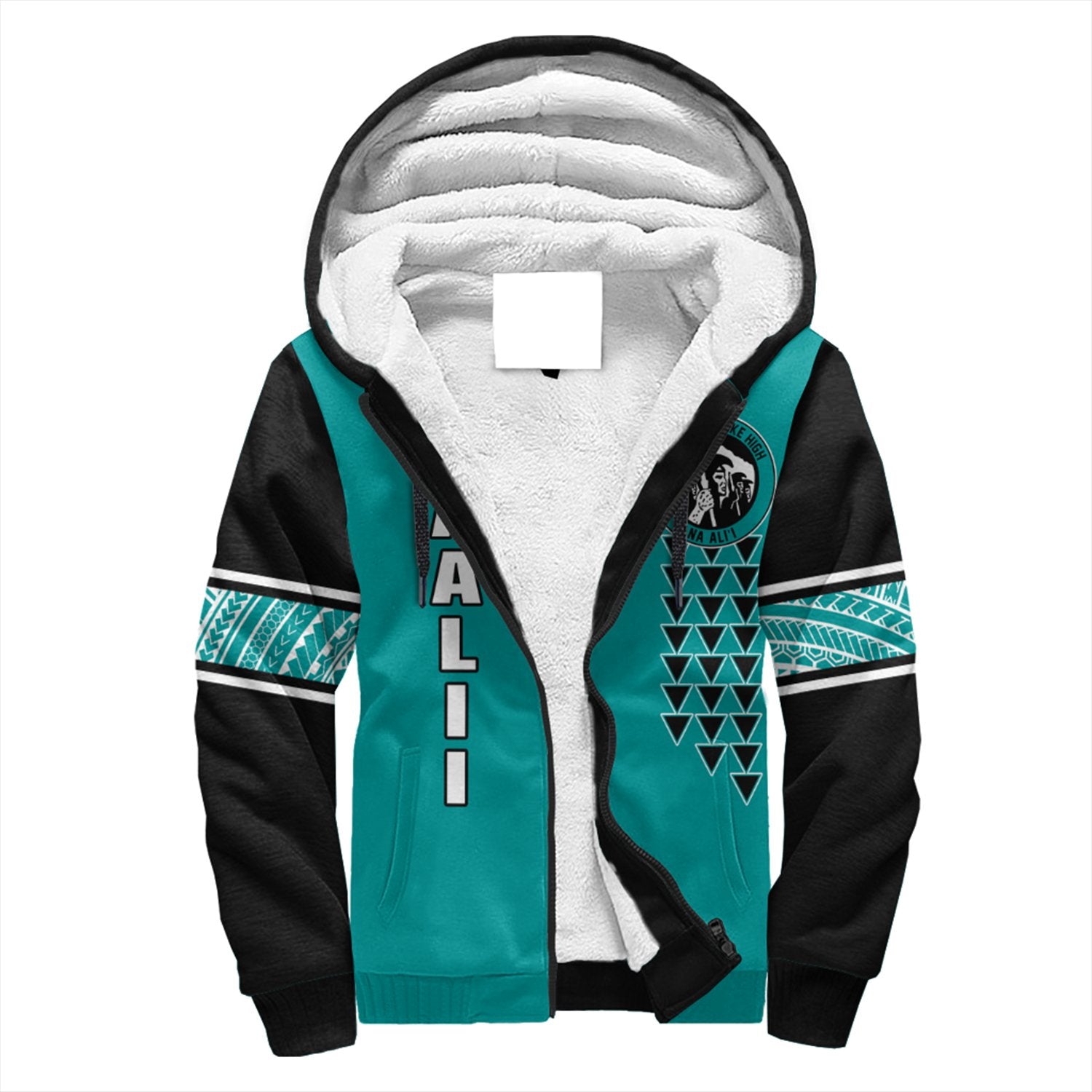 (Personalised) Hawaii - King Kekaulike High Custom Your Class Sherpa Hoodie AH Turquoise - Polynesian Pride