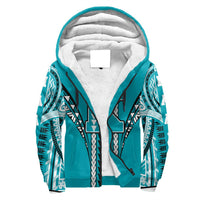 Hawaii - King Kekaulike High Sherpa Hoodie AH Turquoise - Polynesian Pride