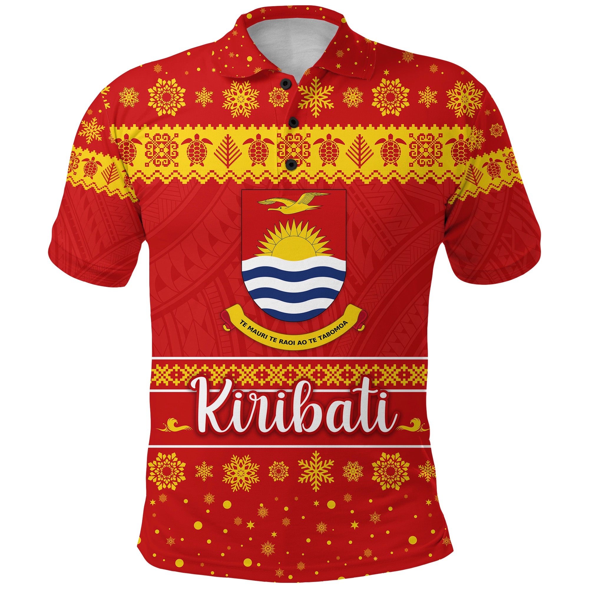 Custom Kiribati Christmas Polo Shirt Simple Style LT8 - Polynesian Pride