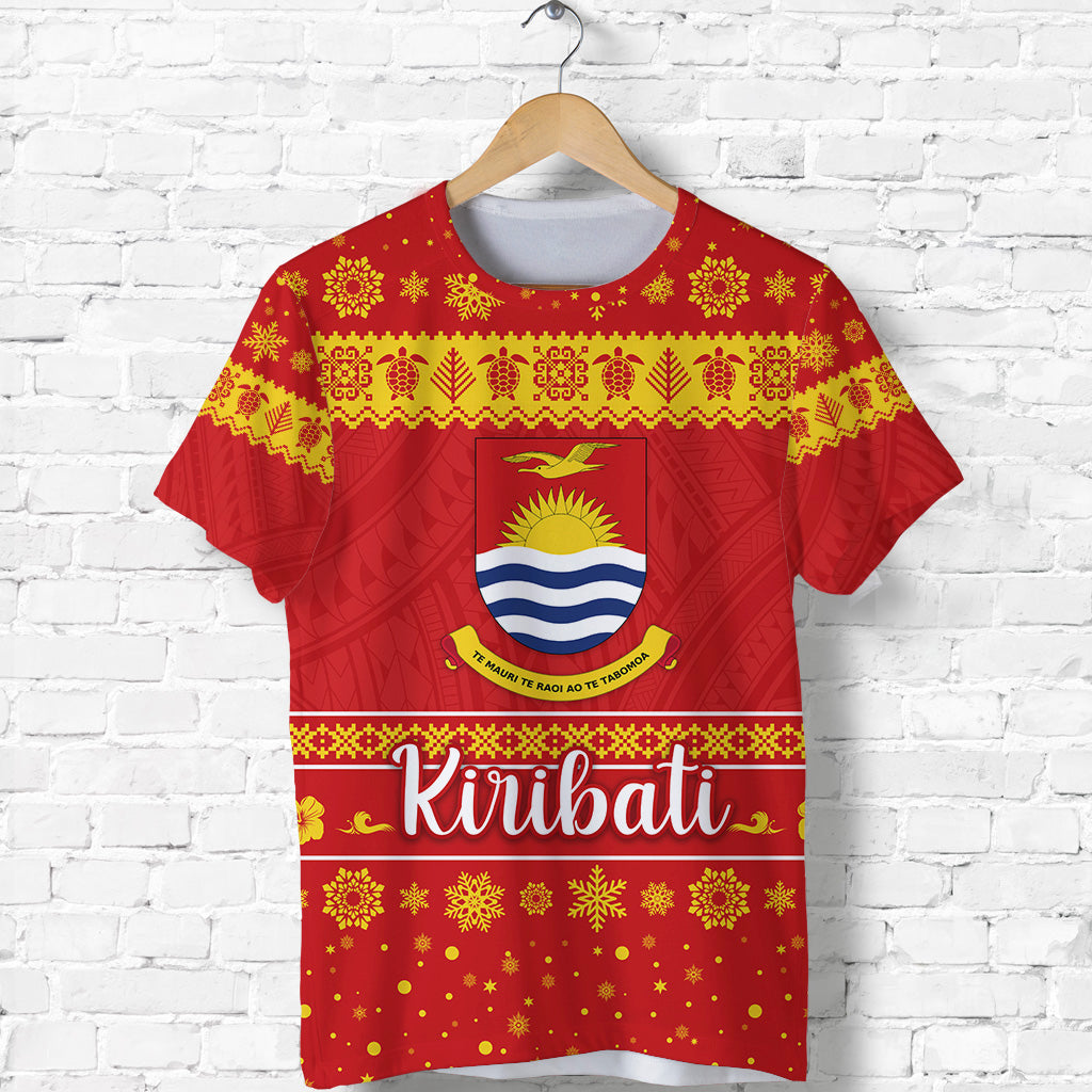 Custom Kiribati Christmas T Shirt Simple Style LT8 - Polynesian Pride