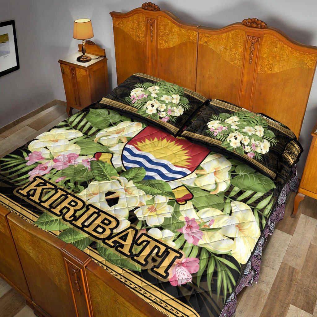 Kiribati Quilt Bed Set - Polynesian Gold Patterns Collection - Polynesian Pride