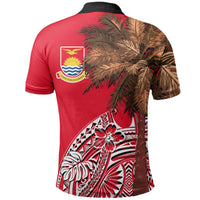 Kiribati Polo Shirt Polynesian Palm Tree Flag - Polynesian Pride