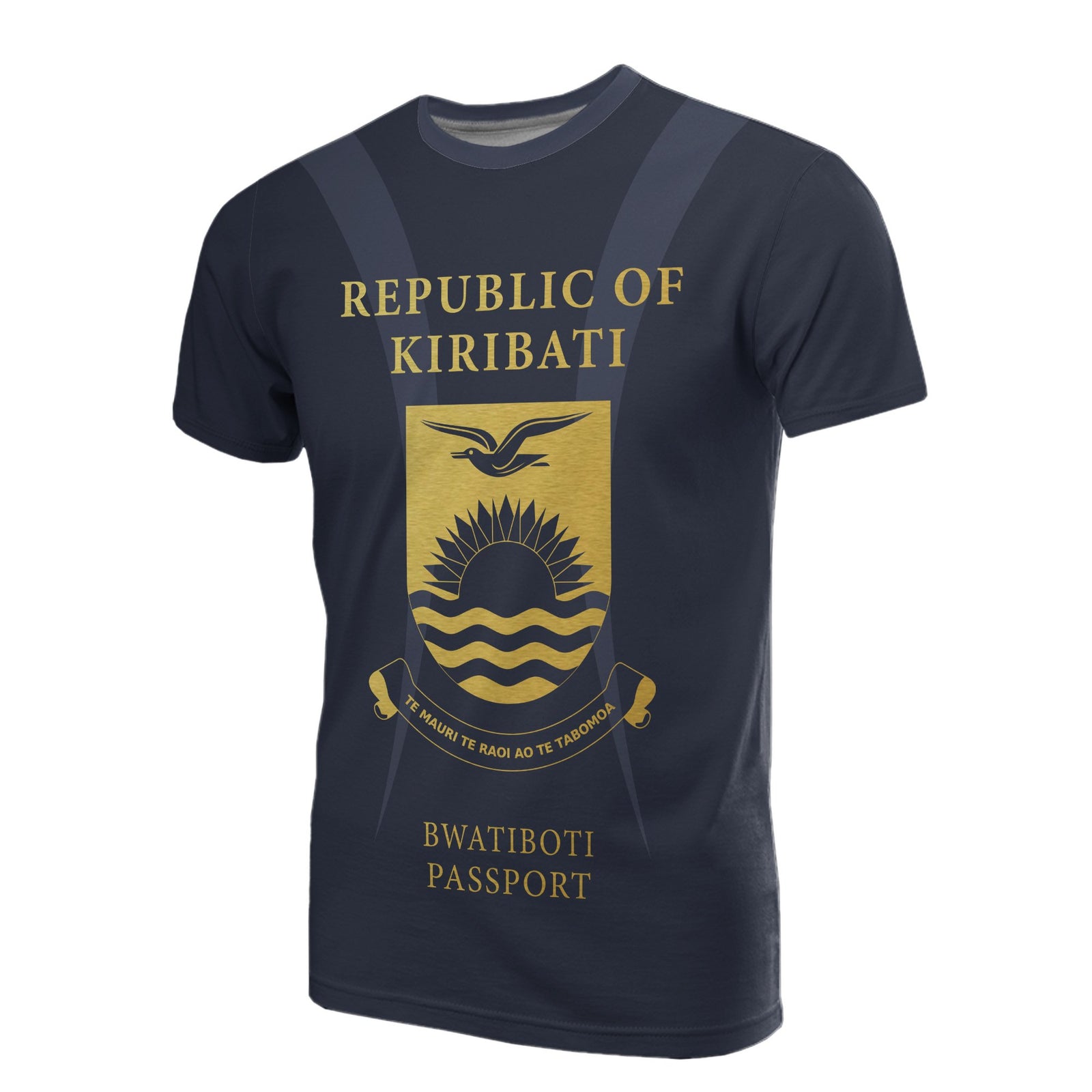 Kiribati All Over Print T Shirt Republic Of Kiribati Bwatiboti Passport Unisex Art - Polynesian Pride