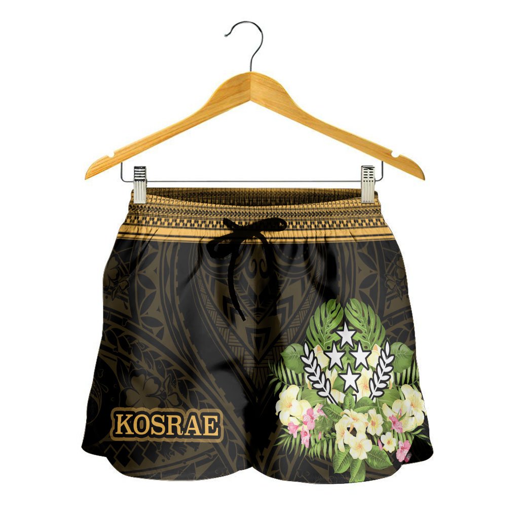 Kosrae State Women's Shorts - Polynesian Gold Patterns Collection - Polynesian Pride
