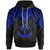 Kosrae Custom Hoodie Polynesian Armor Style Blue Unisex Blue - Polynesian Pride