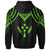 Kosrae Custom Hoodie Polynesian Armor Style Green - Polynesian Pride