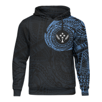 Micronesia All Over Print Hoodie Kosrae In My Heart Blue Unisex Black - Polynesian Pride
