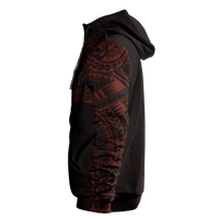 Micronesia All Over Print Hoodie Kosrae In My Heart Red - Polynesian Pride