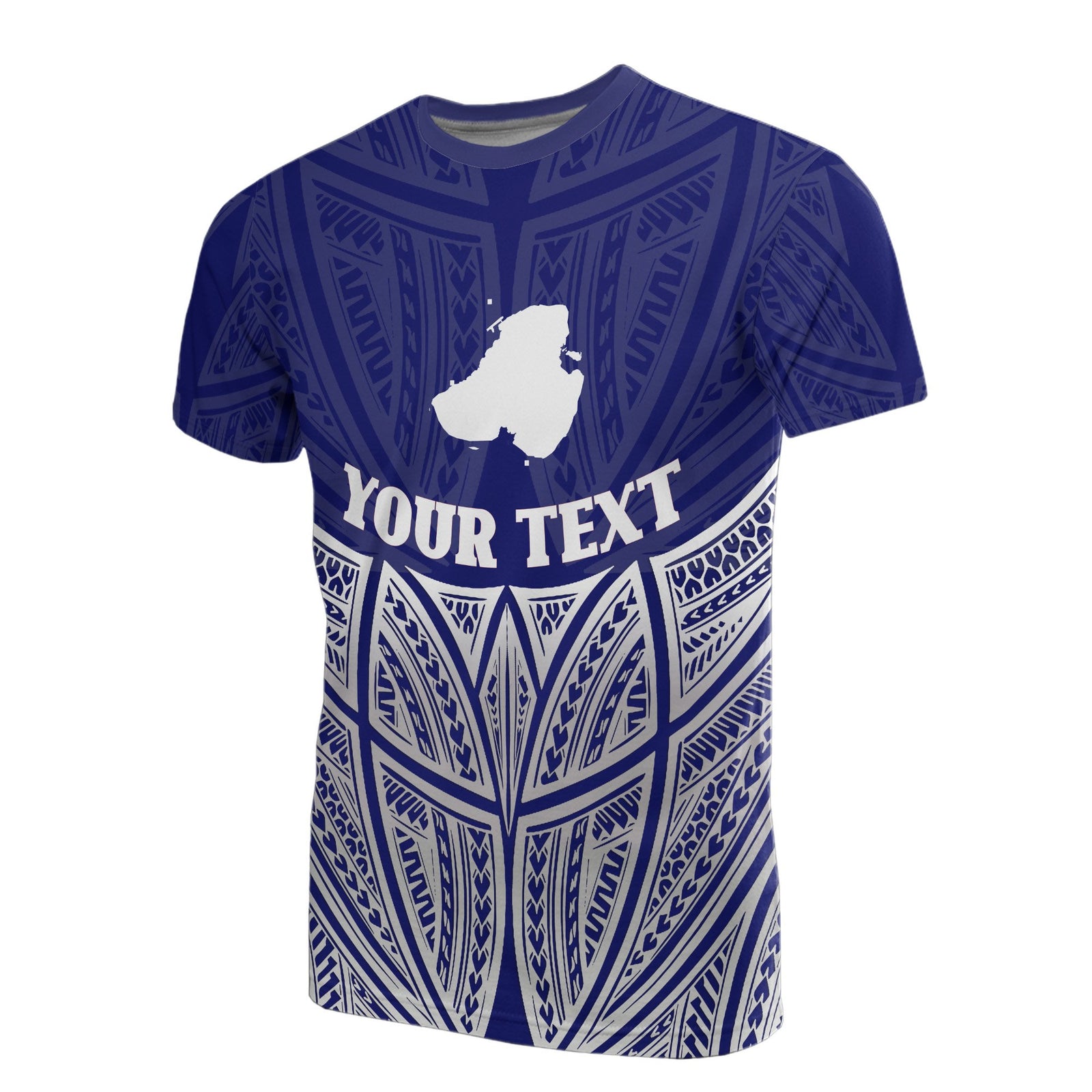 Kosrae Polynesian Custom T Shirt Blue Pride Map And Seal Unisex Blue - Polynesian Pride