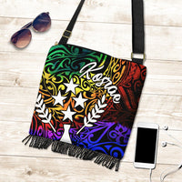 Kosrae Boho HandBag - Rainbow Polynesian Pattern One Style One Size Rainbow - Polynesian Pride