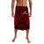 New Zealand Rugby Lavalava Silver Fern All Black Red NZ Maori Pattern LT13 Red - Polynesian Pride