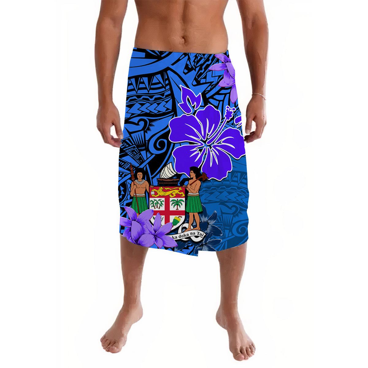 Fiji Lavalava Polynesian Special Tribal Creative Tropical Flowers Tie Dye Ver.08 LT13 Art - Polynesian Pride