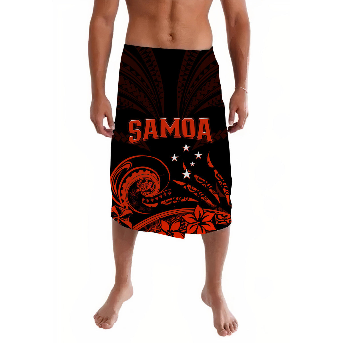 Samoa Tatau Lavalava Red Polynesian Proud Samoan LT13 Red - Polynesian Pride