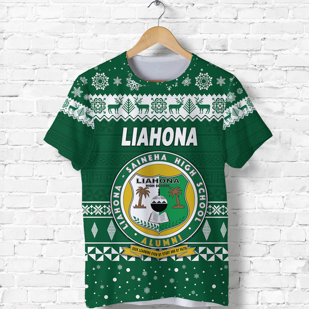 Custom Liahona High School Christmas T Shirt Simple Style LT8 - Polynesian Pride