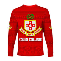 Kolisi Tonga College Atele Long Sleeve Shirt 140 Years Anniversary Tongan Ngatu LT13 - Polynesian Pride
