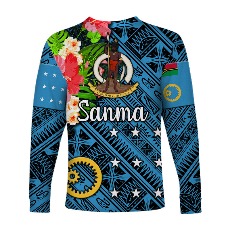 Vanuatu Sanma Long Sleeve Shirt Independence Be Proud LT8 - Polynesian Pride