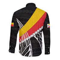 (Custom Personalised) Marquesas Islands Long Sleeve Button Shirt Style Life LT13 - Polynesian Pride