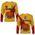 The Kumuls PNG Long Sleeve Shirt Papua New Guinea Polynesian Dynamic Style LT14 Unisex Yellow - Polynesian Pride