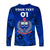 (Custom Personalised) Samoa Manu Long Sleeve Shirt Rugby Unique Style - Full Blue LT8 - Polynesian Pride