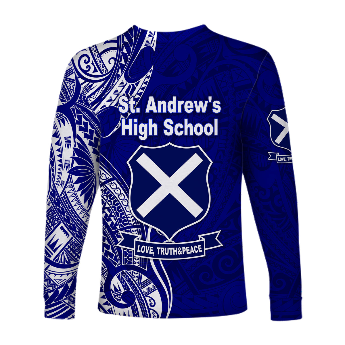St. Andrew's High School Long Sleeve Shirt Original Style LT8 - Polynesian Pride