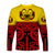 Marquesas Islands Long Sleeve Shirt Marquesan Tattoo Special Style - Gradient Red LT8 - Polynesian Pride