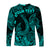 (Custom Personalised) Hawaii Fish Hook Polynesian Long Sleeve Shirt Unique Style - Turquoise LT8 - Polynesian Pride