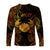 Cancer Zodiac Polynesian Long Sleeve Shirt Unique Style - Gold LT8 - Polynesian Pride