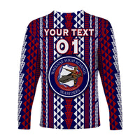 (Custom Personalised) Hawaii Waianae High School Long Sleeve Shirts Seariders Simple Style LT8 - Polynesian Pride