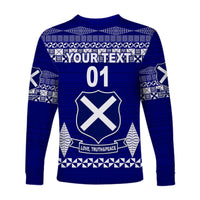 (Custom Personalised) St. Andrew's High School Long Sleeve Shirt Simple Tongan Kupesi LT8 - Polynesian Pride