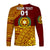 (Custom Personalised) Tonga Vava'u High School Long Sleeve Shirt Kupesi Vibes - Maroon LT8 - Polynesian Pride