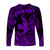 (Custom Personalised) Hawaii Angry Shark Polynesian Long Sleeve Shirt Unique Style - Purple LT8 - Polynesian Pride