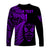 (Custom Personalised) New Zealand Haka Rugby Maori Long Sleeve Shirt Silver Fern Vibes - Purple LT8 - Polynesian Pride