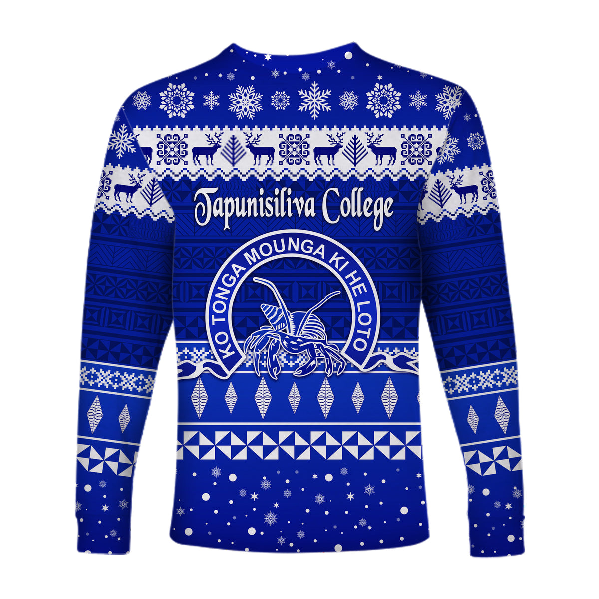 Tapunisiliva College Christmas Long Sleeve Shirt Simple Style LT8 - Polynesian Pride