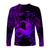 (Custom Personalised) Capricorn Zodiac Polynesian Long Sleeve Shirt Unique Style - Purple LT8 - Polynesian Pride