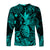 Hawaii Pineapple Polynesian Long Sleeve Shirt Unique Style - Turquoise LT8 - Polynesian Pride