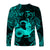 (Custom Personalised) Capricorn Zodiac Polynesian Long Sleeve Shirt Unique Style - Turquoise LT8 - Polynesian Pride