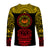 Marquesas Islands Long Sleeve Shirt Marquesan Tattoo Simplified Version - Yellow LT8 - Polynesian Pride